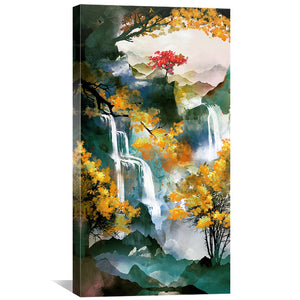 Mystic Flows Canvas Art Clock Canvas