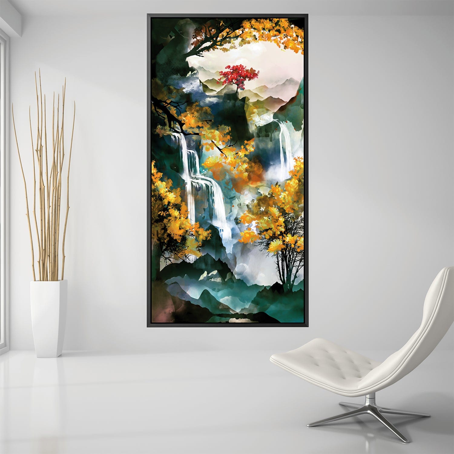 Mystic Flows Canvas Art Clock Canvas