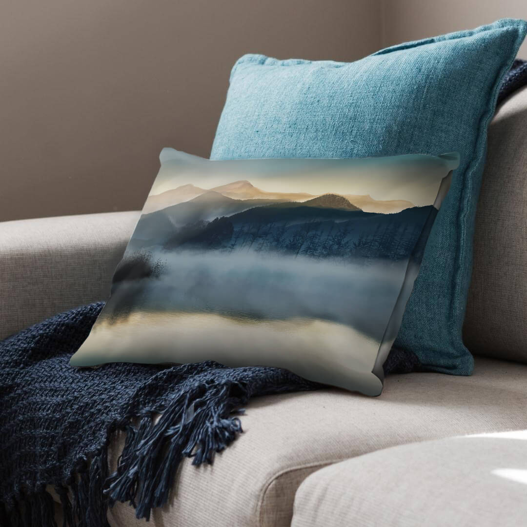 Mystic Waters Cushion Cushion Cushion Landscape Clock Canvas