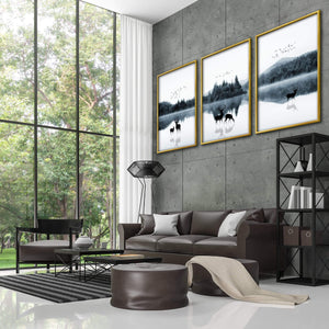 Mystical Lake Canvas Art Clock Canvas