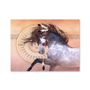 Native Spirit Canvas Art Clock Canvas