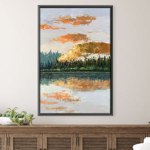 Nature Skies Oil Painting Oil 30 x 45cm / Oil Painting Clock Canvas