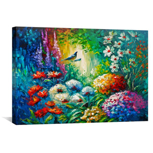 Natures Garden Canvas Art Clock Canvas