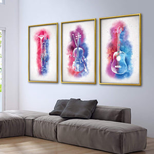 Neon Band Canvas Art Clock Canvas