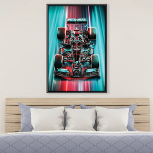 Neon Speed Canvas Art Clock Canvas