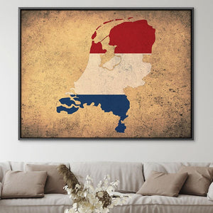 Netherlands Canvas Art Clock Canvas