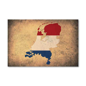 Netherlands Canvas Art Clock Canvas