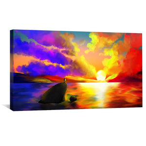 New Beginnings Canvas Art 50 x 25cm / Unframed Canvas Print Clock Canvas