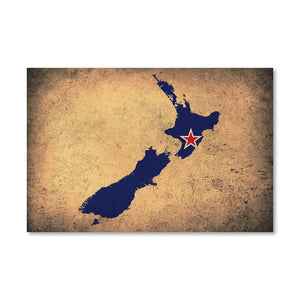 New Zealand Canvas Art Clock Canvas
