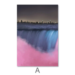 Niagara Falls Canvas Art A / 40 x 60cm / Unframed Canvas Print Clock Canvas