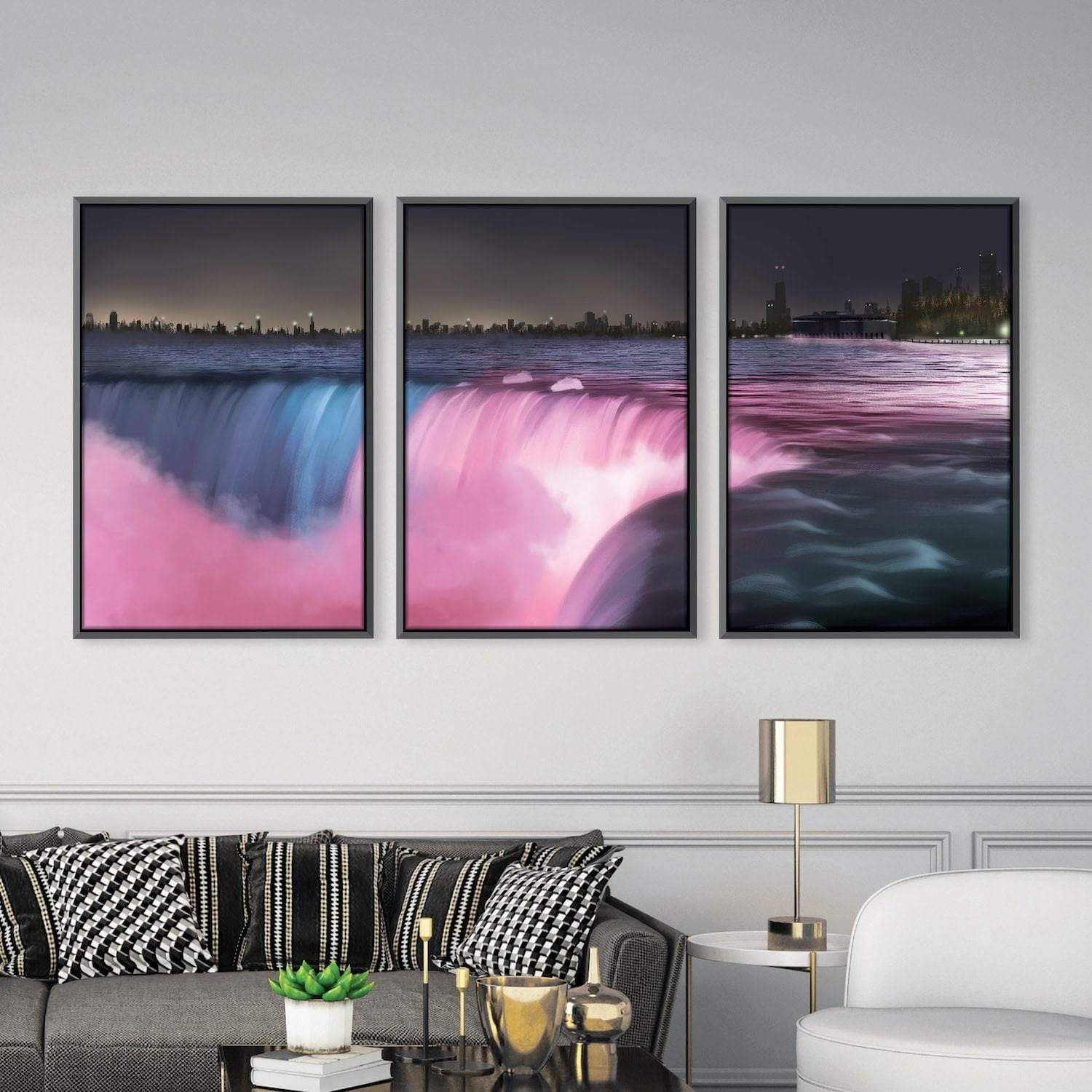 Niagara Falls Canvas Art Clock Canvas