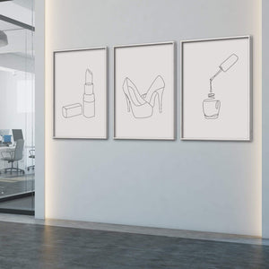 Night Out Essentials Canvas Art Clock Canvas