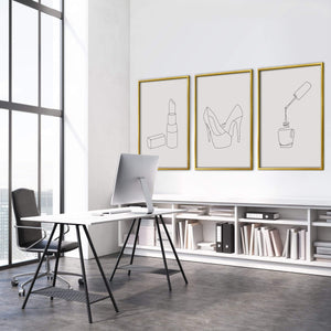 Night Out Essentials Canvas Art Clock Canvas