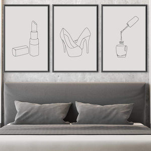 Night Out Essentials Canvas Art Clock Canvas