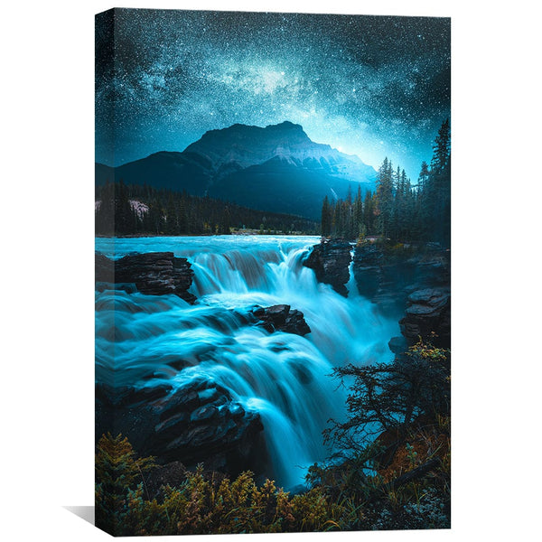 ARTCANVAS Teal sold Water On Black Canvas Art Print