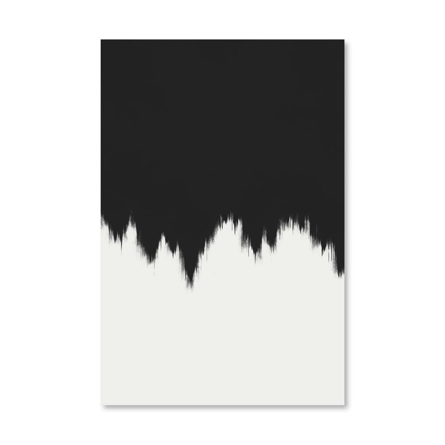 Noir Blanc Canvas Art Clock Canvas