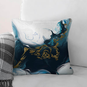 Nordic River B Cushion Cushion Cushion Square Clock Canvas