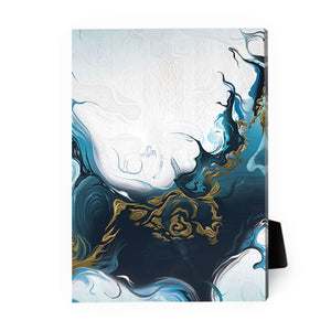 Nordic River B Desktop Canvas Desktop Canvas 18 x 13cm Clock Canvas