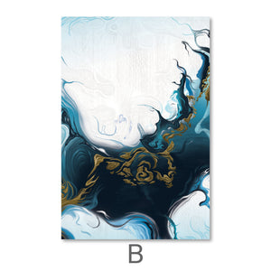 Nordic River Canvas Art B / 40 x 60cm / Unframed Canvas Print Clock Canvas