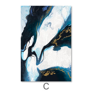 Nordic River Canvas Art C / 40 x 60cm / Unframed Canvas Print Clock Canvas