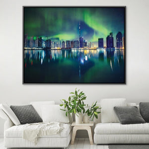 Northern Reflection Canvas Art Clock Canvas