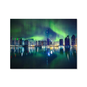 Northern Reflection Canvas Art Clock Canvas