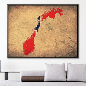 Norway Canvas Art Clock Canvas