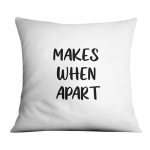 Nothing Makes Sense Cushion Cushion B / 45 x 45cm Clock Canvas