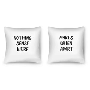 Nothing Makes Sense Cushion Cushion Clock Canvas
