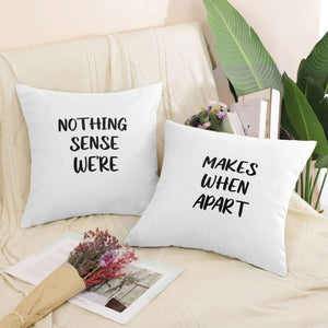 Nothing Makes Sense Cushion Cushion Clock Canvas