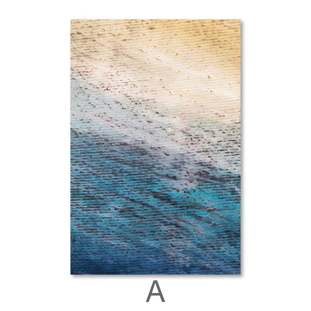 Ocean Shore Canvas Art A / 40 x 50cm / No Board - Canvas Print Only Clock Canvas