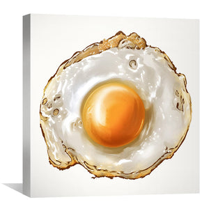 Omelette Canvas Art Clock Canvas