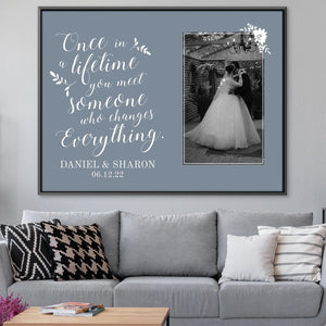 Once In A Lifetime Canvas Art Clock Canvas