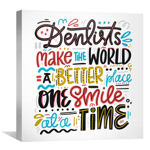 One Smile at a time Canvas Art Clock Canvas