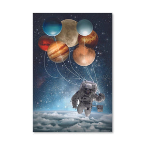 Orbital Balloons Canvas Art Clock Canvas