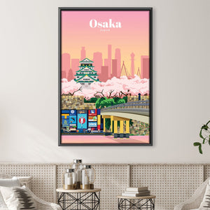 Osaka Canvas - Studio 324 Art Clock Canvas