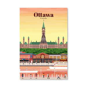 Ottawa Canvas - Studio 324 Art Clock Canvas