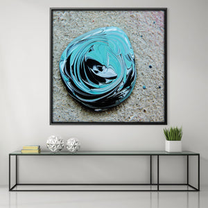 Paint Drop Canvas Art 30 x 30cm / Unframed Canvas Print Clock Canvas