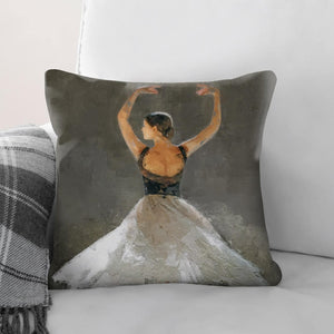 Painted Ballerina Cushion Cushion Cushion Square Clock Canvas