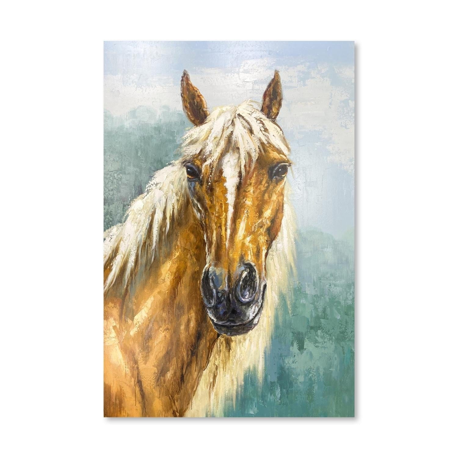 Painted Beauty Oil Painting Oil Clock Canvas