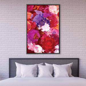 Painted Bouquet Canvas Art Clock Canvas
