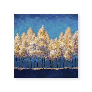 Painted Forest Canvas Art Clock Canvas