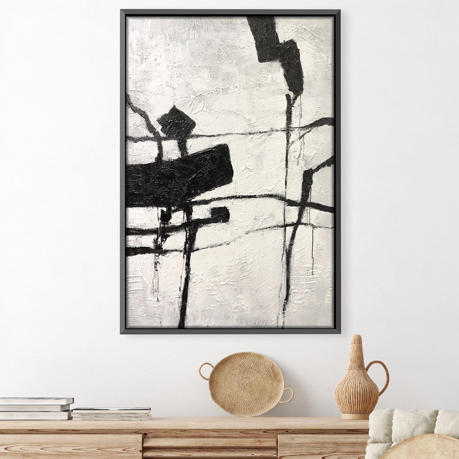 Painted Tranquility Oil Painting Oil 30 x 45cm / Oil Painting Clock Canvas