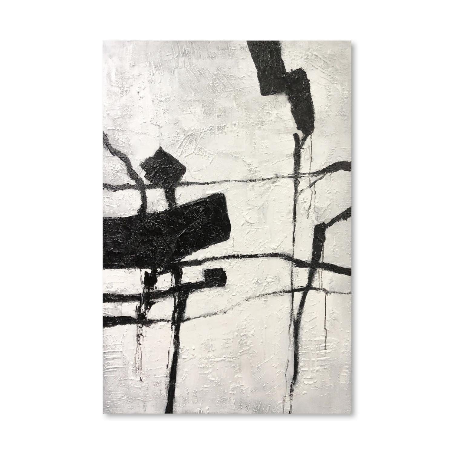 Painted Tranquility Oil Painting Oil Clock Canvas