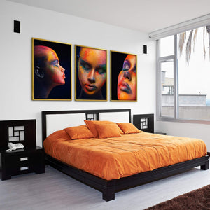 Painted Woman Canvas Art Clock Canvas