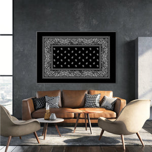Paisley Bandana - Black Clock Canvas