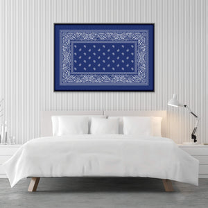 Paisley Bandana - Blue Clock Canvas