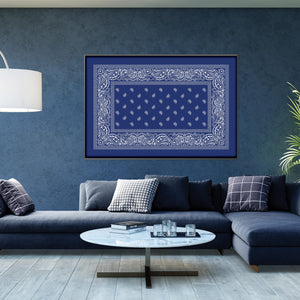 Paisley Bandana - Blue Clock Canvas