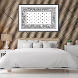 Paisley Bandana - White Clock Canvas