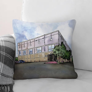 Pam's Office Cushion Cushion Cushion Square Clock Canvas